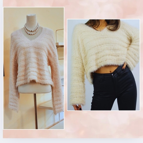 💞UO,Pink Bandit Sweater,Statement Sleeves,Rare Pink Color,Excellent Con.,Size S - Picture 6 of 9